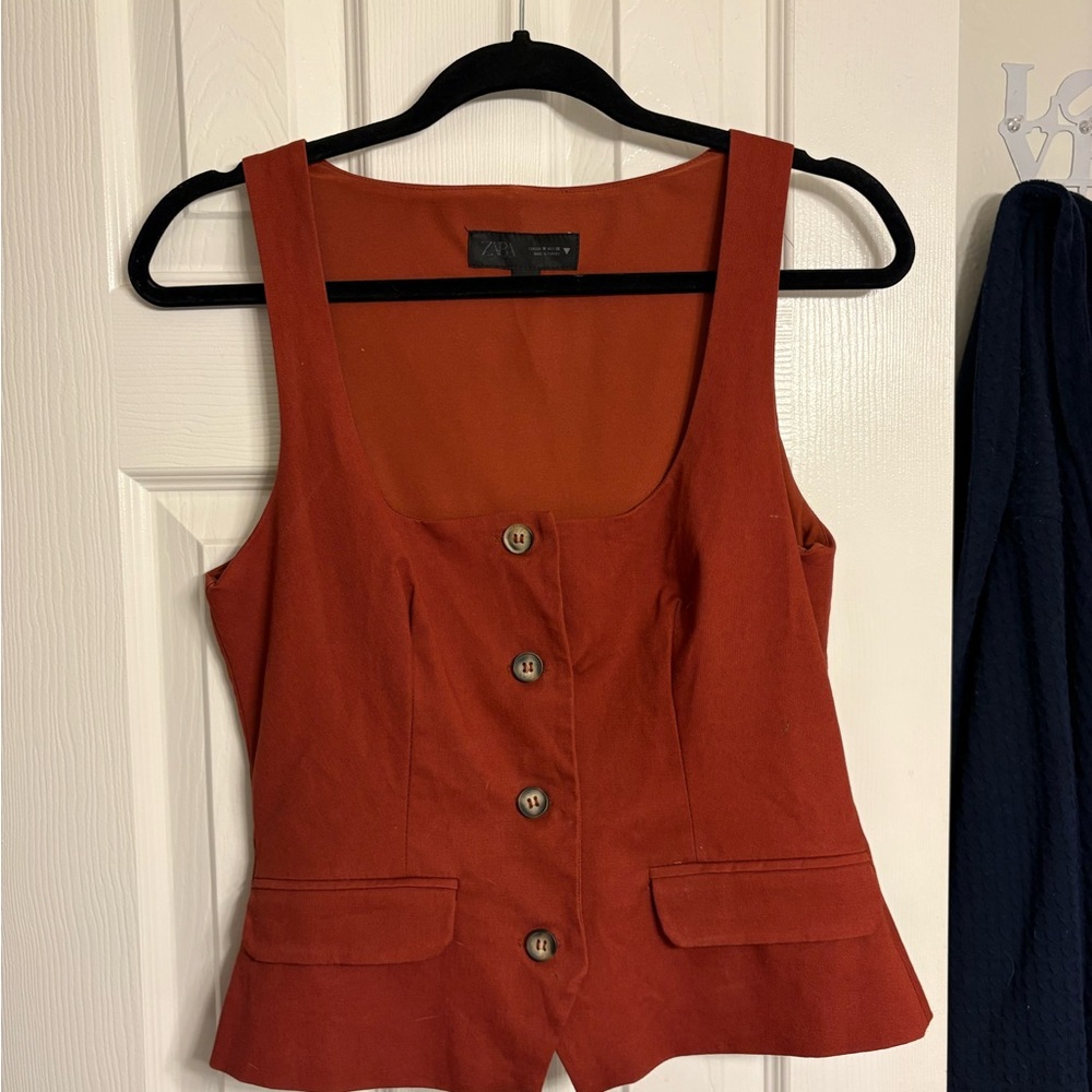 Zara Terracotta tank top vest